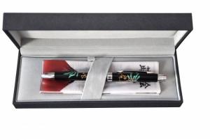 Pix multifunctional de lux PENAC Maki-E - Hoo-oo, in cutie cadou, corp negru