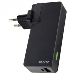 Incarcator si Baterie Leitz Complete, port USB, 3000mAh, negru