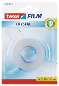 Banda adeziva Tesa Crystal, 19 mm x 33