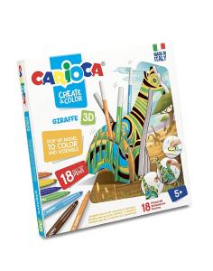 Set articole creative CARIOCA Create & Color - GIRAFFE 3D