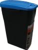 Cos Eco Bin, 25 litri, capac albastru