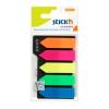 Stick index plastic transparent color 42 x 12 mm, 5