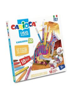 Set articole creative CARIOCA Create & Color - KANGAROO 3D