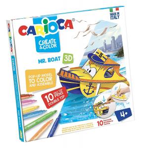 Set articole creative CARIOCA Create & Color - Mr. BOAT 3D