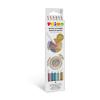 Creioane colorate morocolor primo minabella, culori metalizate, 6