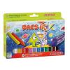 Creioane cerate soft, triunghiulare, cutie carton, 12 culori/cutie, ALPINO DacsTrix