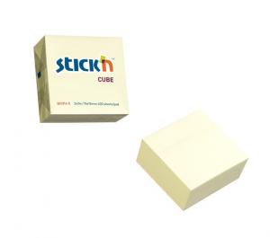 Cub notes autoadeziv 76 x 76 mm, 400 file, Stick"n - galben pastel