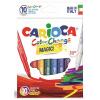 Carioca lavabila, varf gros 6mm, 9 culori+1 magic