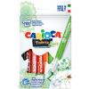 Carioca pentru textile, varf subtire - 2.6mm, rezistent la spalare, 10 culori/cutie, CARIOCA Fabric