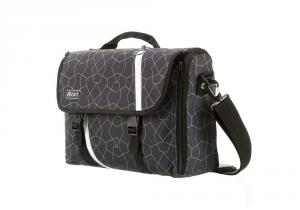 Geanta reversibila ZIP..IT, cu husa laptop 14" - forme geometrice