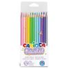 Creioane colorate carioca pastel, hexagonale, 12