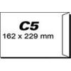 Plic pentru documente C5, 162 x 229 mm, 70 g/mp, gumat, 25 bucati/cutie, alb