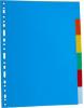 Separatoare carton color, A4, 180g/mp, 6 culori/set, Optima