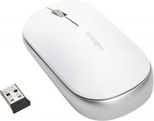 Mouse Kensington SureTrack, conexiune wireless sau bluetooth, dimensiune medie, alb