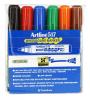 Marker pentru tabla de scris ARTLINE 517 - Dry safe ink, varf rotund 2.0mm, 6 culori/set
