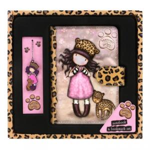 Set jurnal cu coperta PVC si semn de carte, Gorjuss, Purrrrrfect