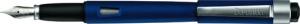 DIPLOMAT Magnum - Soft Touch Blue - stilou cu penita M, din otel inoxidabil