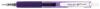 Pix cu gel penac inketti, rubber grip, 0.5mm, corp violet transparent