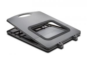 Suport pentru laptop Kensington SmartFit LiftOff, portabil, cu spatiu pentru racire, gri