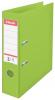Biblioraft ESSELTE No. 1 Power, A4, plastifiat PP/PP, margine metalica, 75 mm - Vivida verde