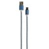 Cablu date grixx - micro usb to usb, impletit, lungime 1m -