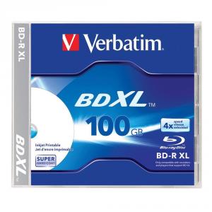 Blu-Ray Verbatim XL 100 GB 4X, printabil, jewel case, 5 buc/set