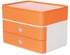 Suport cu 2 sertare + cutie ustensile HAN Allison Smart Box Plus - orange piersica