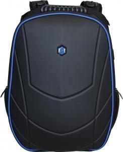 Rucsac BESTLIFE Gaming Assailant - negru/albastru - laptop 17 inch, compartiment anti-vibratie, charge pentru USB