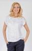 Bluza alba cu model aplicat 23937A