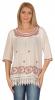 Bluza alba imprimata cu broderie 578