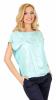 Bluza bleu cu model aplicat 23937B