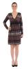 Rochie de toamna cu imprimeu aztec gri 20732