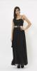 Rochie lunga neagra din voal 10549