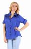 Bluza albastra cu dantela 868AL