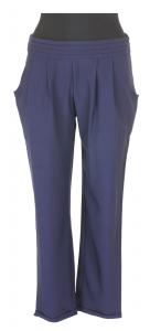 Pantaloni femei bleumarin cu talie inalta 221136B