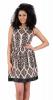 Rochie bej cu imprimeu m11608b