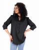 Bluza neagra cu nasturi 1102N