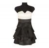 Rochie ocazie alb negru 20329