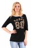 Bluza neagra cu siret la spate 9503