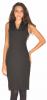 Rochie office neagra midi cambrata