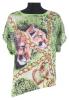 Bluza femei imprimeu leopard verde