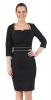 Rochie online de zi cu maneca culoare neagra h8249