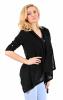 Pulover negru cu dantela 8291N