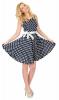 Rochie bleumarin cu broderie 11623BL