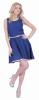 Rochie bleumarin din bumbac 11677BM