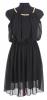 Rochie scurta din voal neagra f134