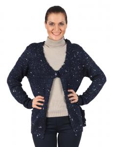 Pulover tricotat bleumarin - 273 B
