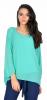 Bluza casual verde larga 9921v