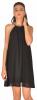 Rochie neagra cu decolteu accesorizat  8202N