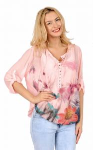 Bluza roz cu maieu 4191R